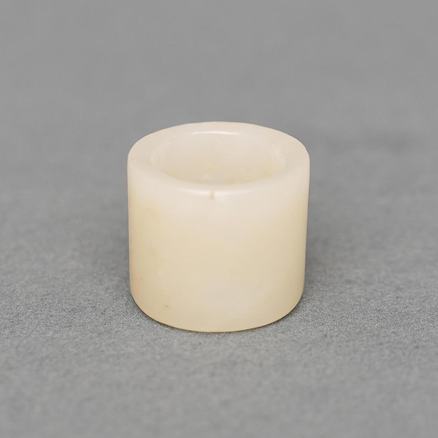  碧月说宝.韫玉流光-南京文物公司明清玉器专场（二） 白玉扳指