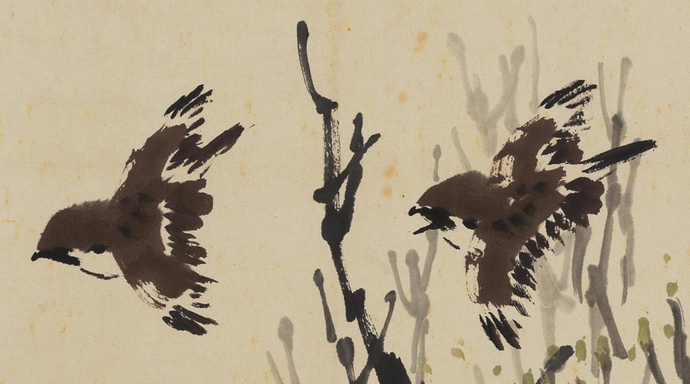 碧月说宝.当代书画专场一 孙其峰 梅雀图