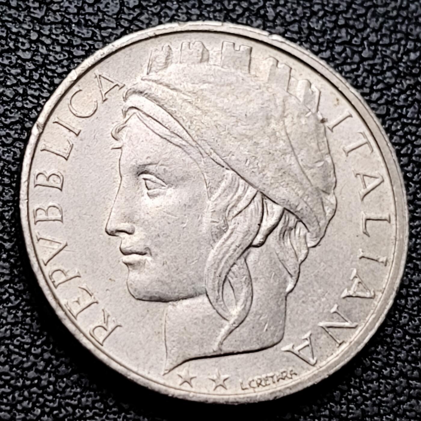 泉币菌-第227场-拍品多 请提前出价 意大利100里拉白铜硬币 海豚 飞鸟 小麦 22mm 纪念币铜钱