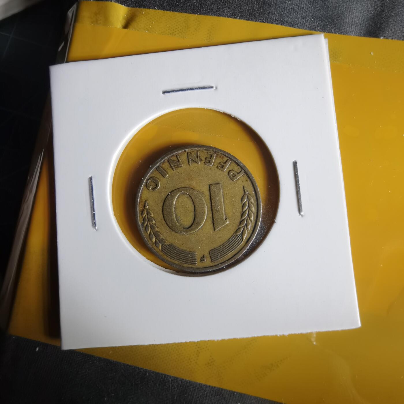 沼泽如烟--第1059场 德国1949年10芬尼银行版