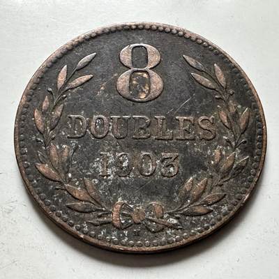 🌹外币初藏🌹🐯2026年第43场   每周二四六晚8️⃣点  世界硬币 - 根西岛1903年八道布