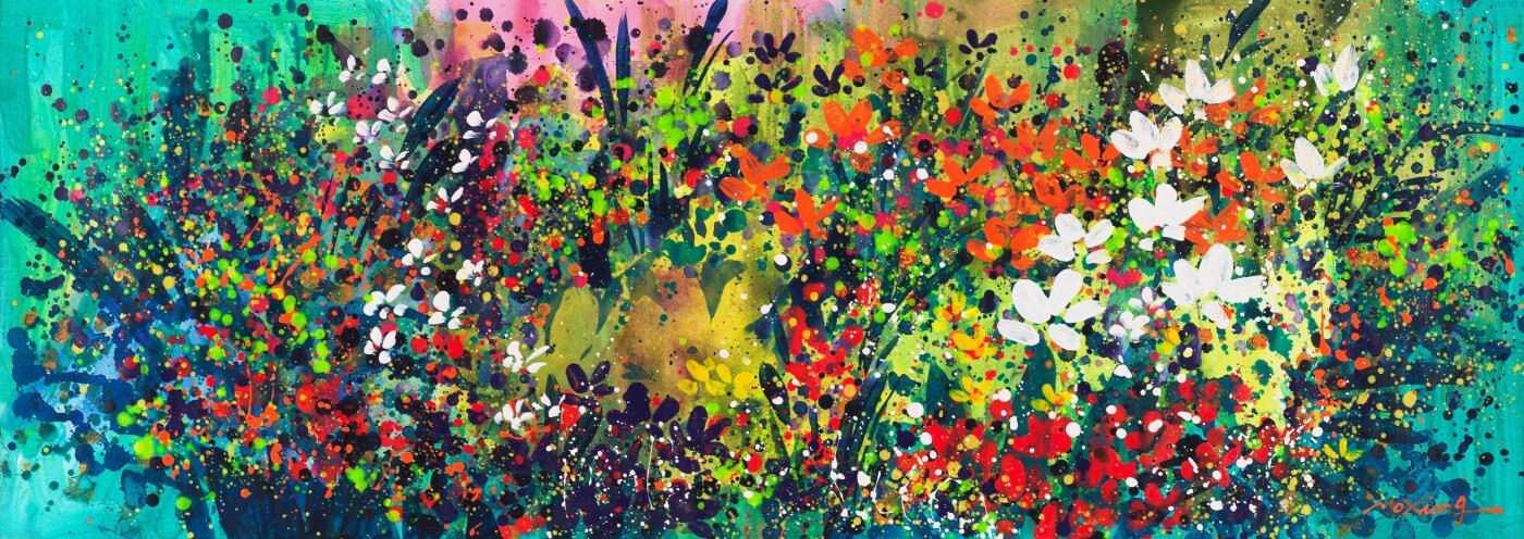 碧月说宝.当代书画专场一 莫雄 花海