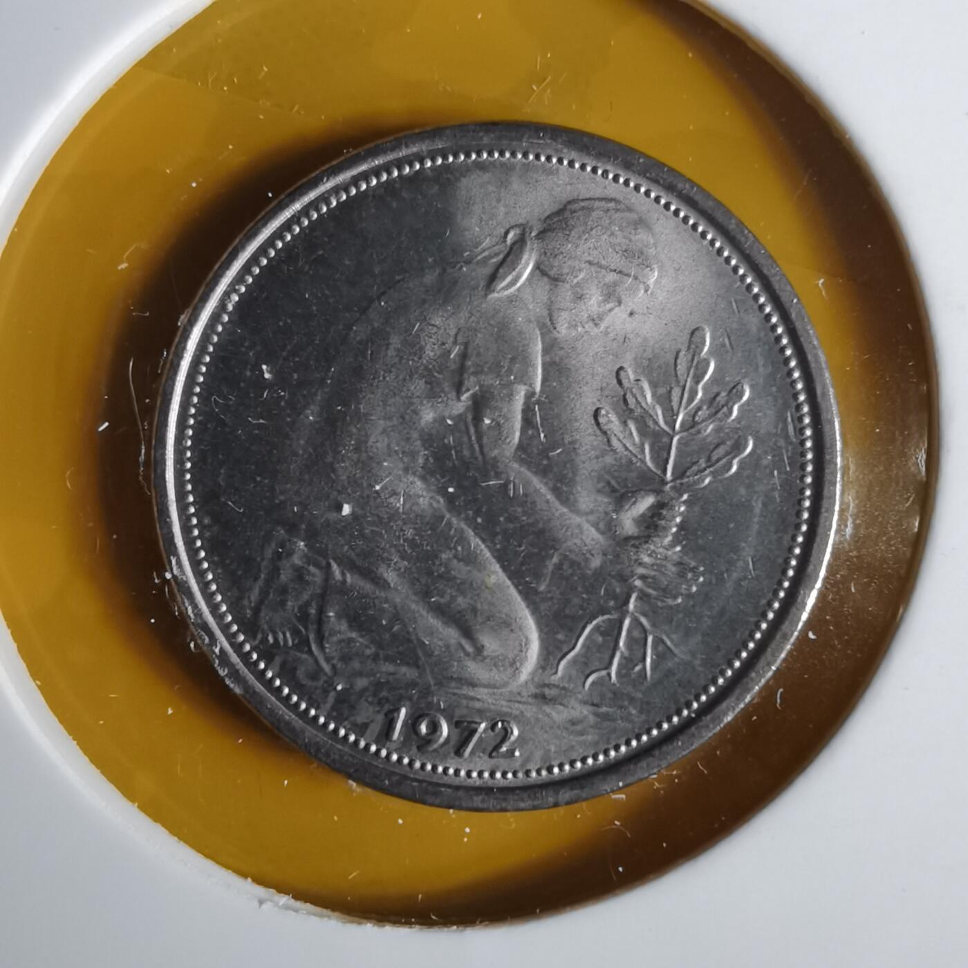 沼泽如烟--第1057场 德国1972年50芬尼