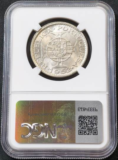 甄臻铺-世界币章拍卖（第60期），甄品场拍品征集中，送拍享返佣金等优惠多多 NGC-MS65 1952年澳门首发伍圆，卷拆高分
