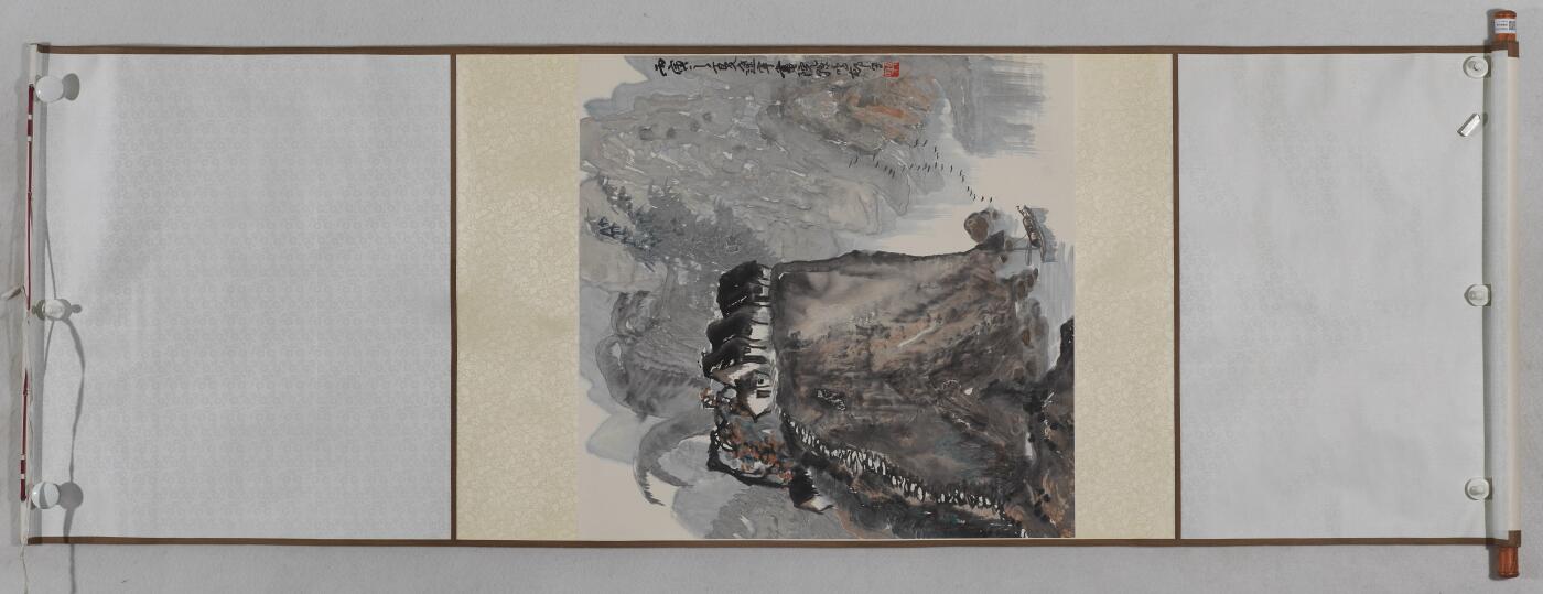 国有文物商店书画专场（六） 孙鸣邨 峡江归舟图