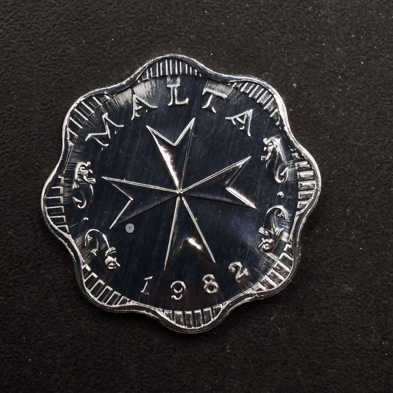 【淘币小摊】实时拍第八百九十二拍   散币场    每周一统一发货 马耳他1982年货币十进制十周年2米尔精制铝币