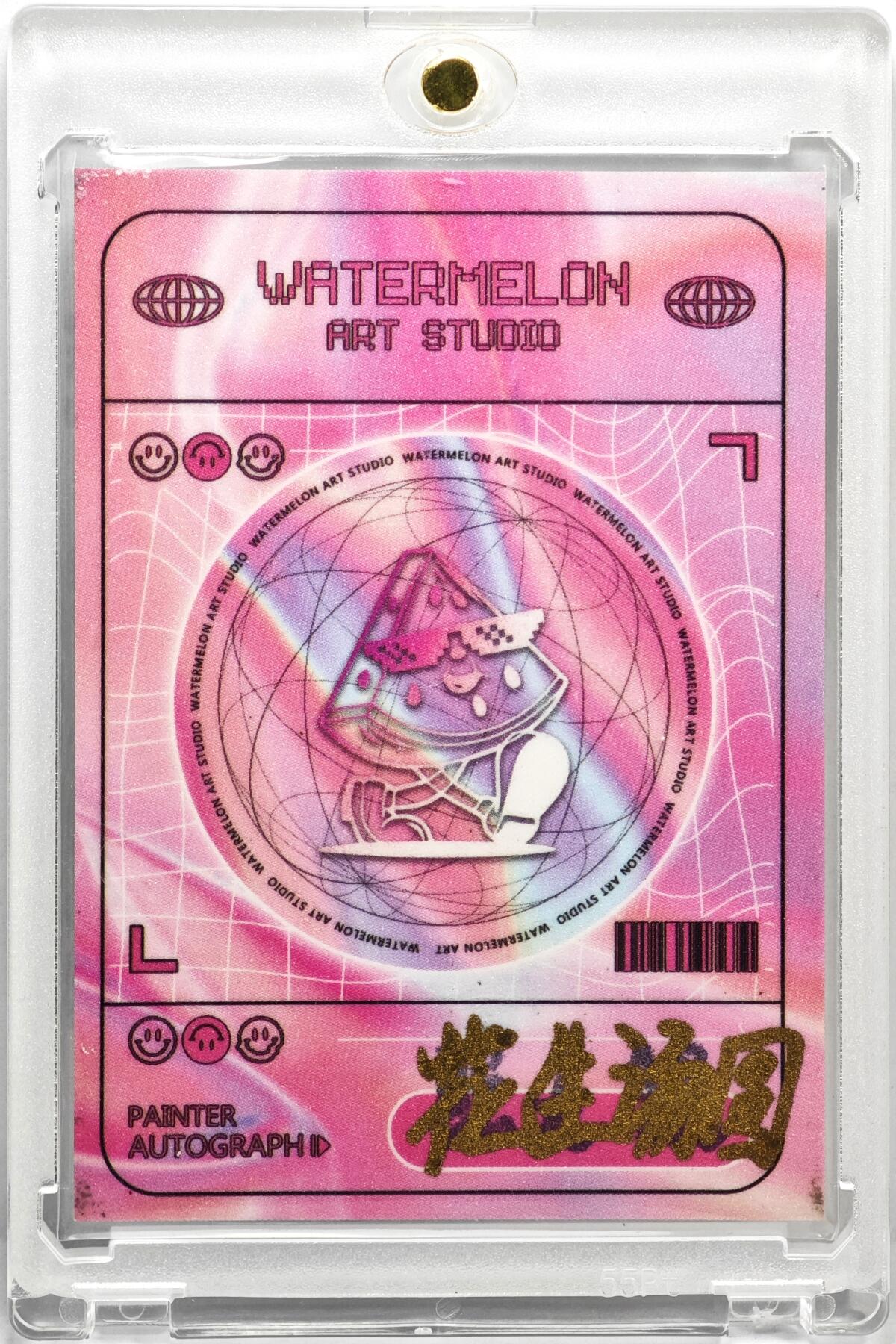 白泽拍卖卡牌手绘专场第35期（问东城春色，正谷雨，牡丹期） 2025 西瓜艺术手绘卡 女侠 有特效  花生汤圆亲签 卡砖封装