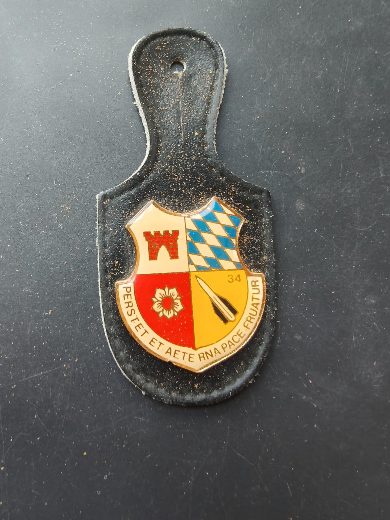 老王徽章第192期 德国联邦国防军空军第1防空导弹联队证章     该联队目前装备有爱国者防空导弹系统、MANTIS近程防空系统以及Wiesel 2 Ozelot轻型防空系统。该部队成立于1959年，曾装备Bofors 40毫米高射炮和MIM-23 Hawk地对空导弹系统。 