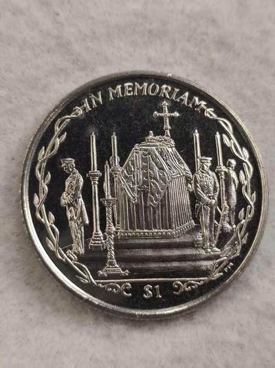 G&W世界散币，银币处理专场（第48场） - 英属维尔京2002年1元 伊丽莎白王太后逝世  克朗型