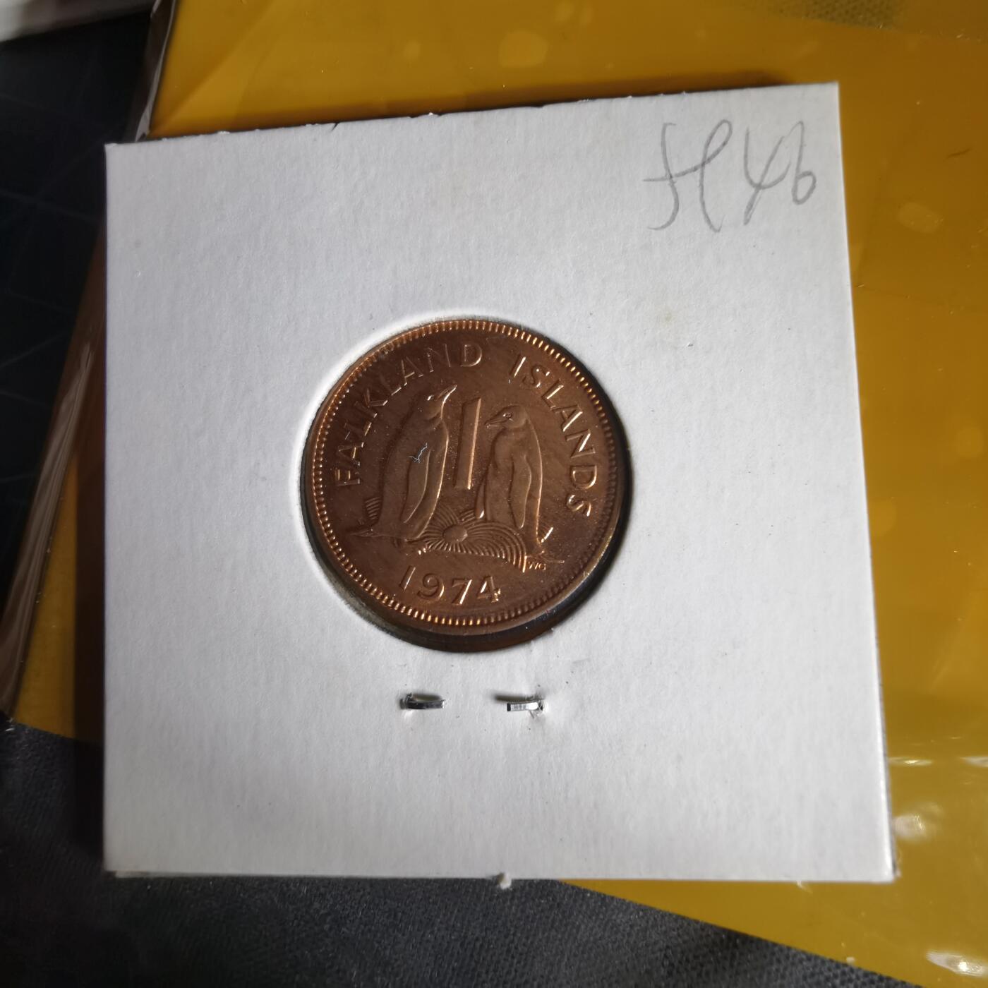 沼泽如烟--第1059场 福克兰1974年1便士