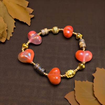 碧月说宝.君子怀瑾·当代和田玉清风专场(九) 南红屁桃手串