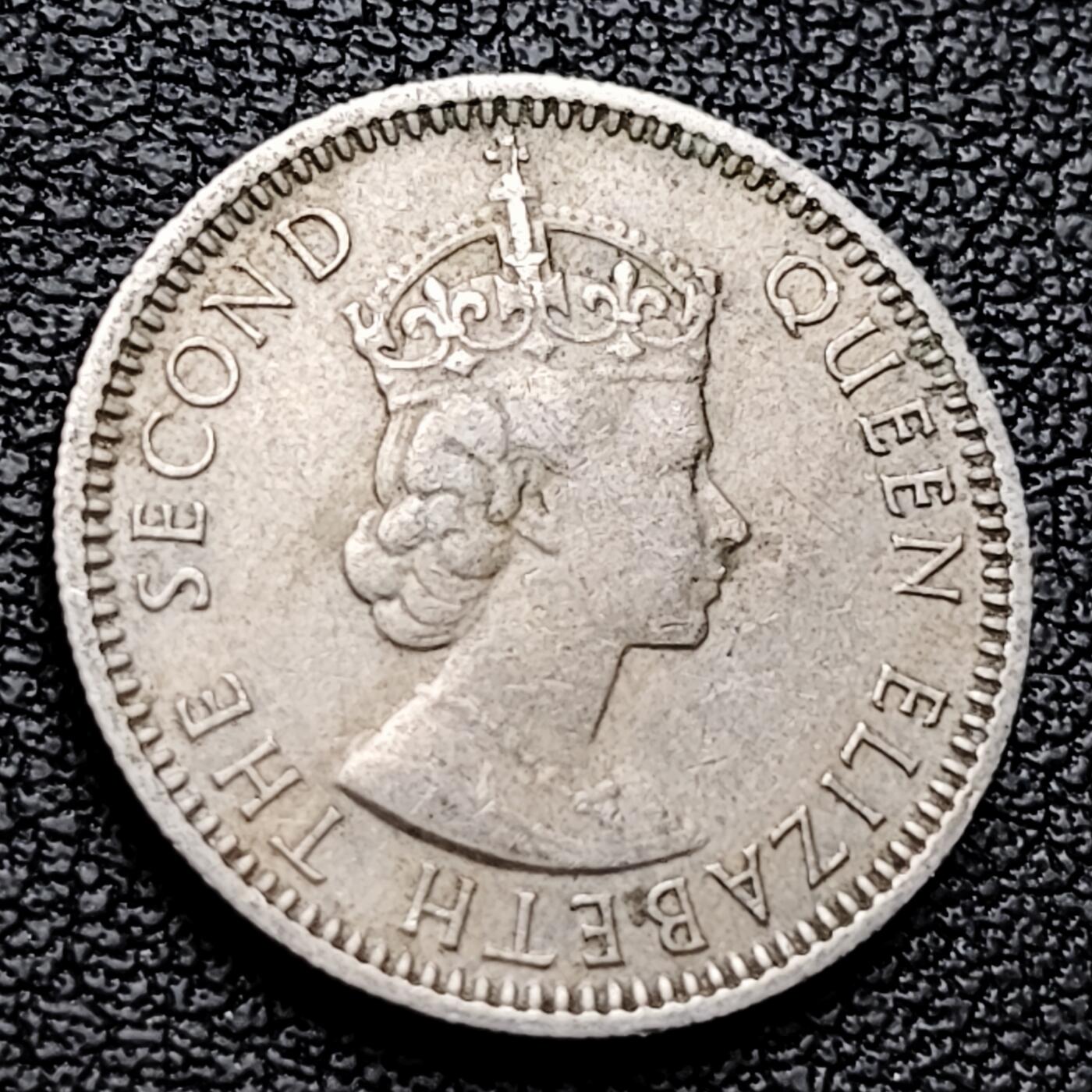 泉币菌-第227场-拍品多 请提前出价 19.5mm英属海峡马来亚10分硬币 1958年 伊丽莎白二世