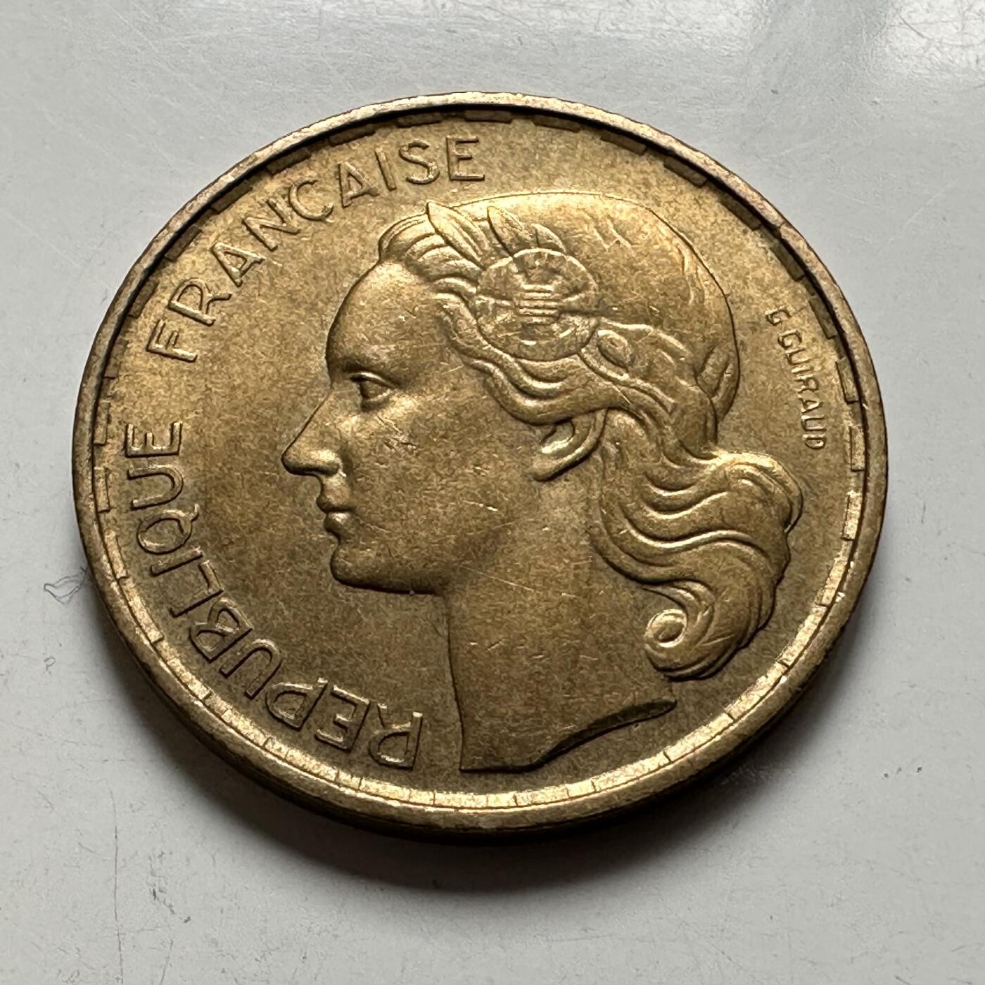 🌹外币初藏🌹🐯2026年第43场   每周二四六晚8️⃣点  世界硬币 法国1953年20法郎