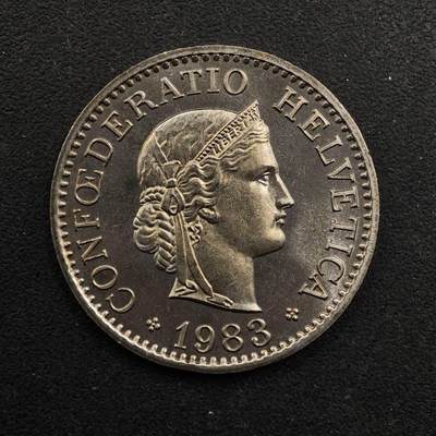 【淘币小摊】实时拍第八百九十二拍   散币场    每周一统一发货 - 瑞士1983年10分镍币