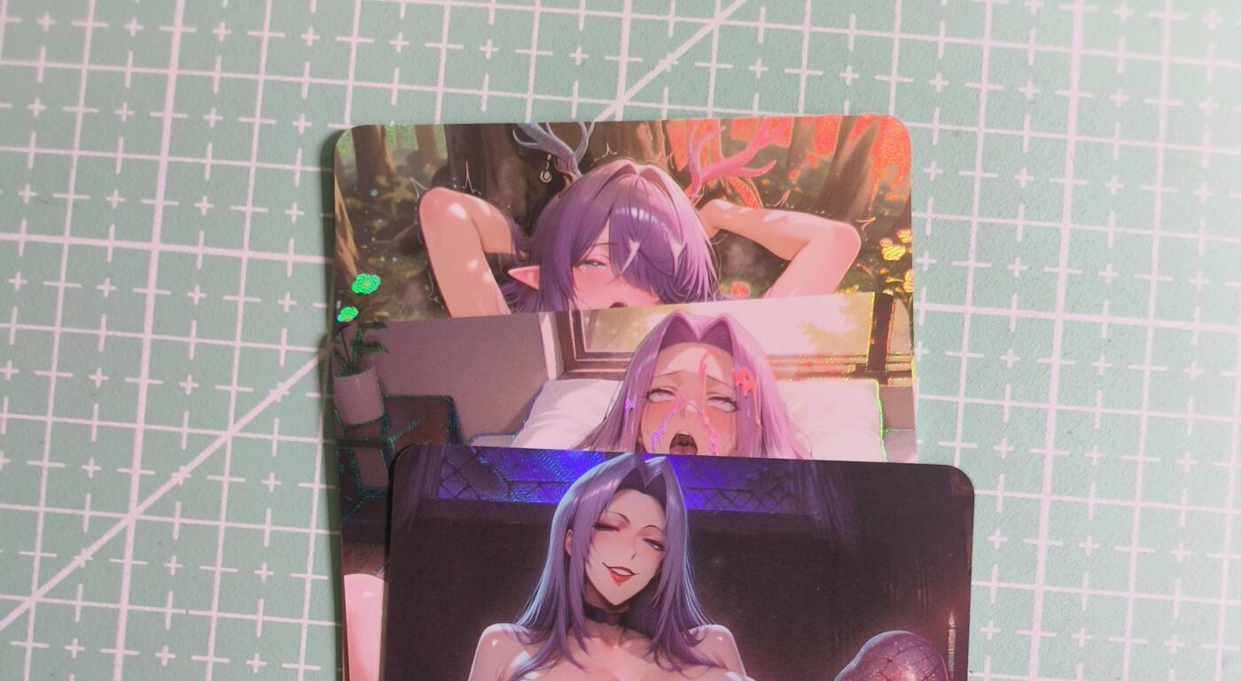 C先生卡牌 第27期 持续收拍品中…零手续费代拍 【彩闪】墨卡文化《大雷芳华》3张 艺术卡