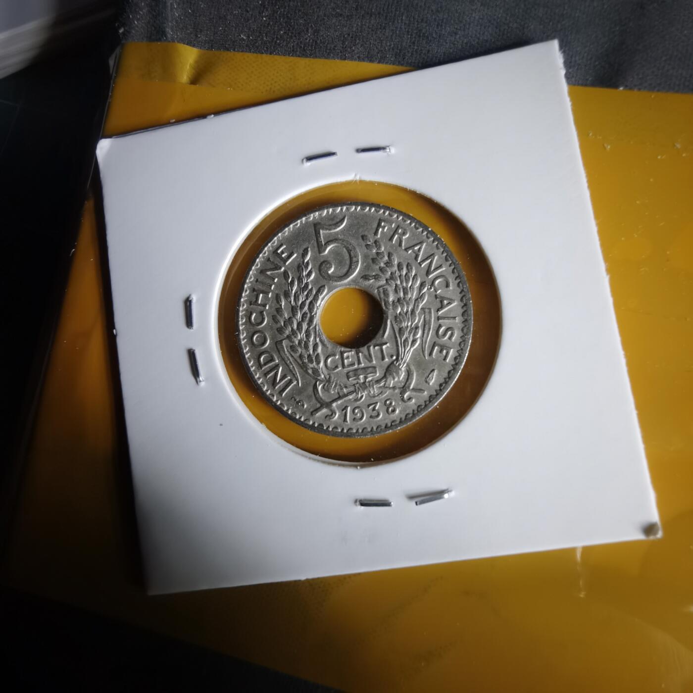 沼泽如烟--第1059场 法属印度支那1938年五分