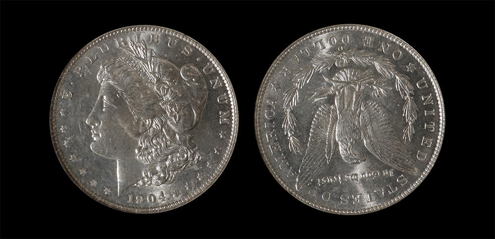 南京三省2026年春季拍卖会 世界币章&现代币 1904年美国摩根银元