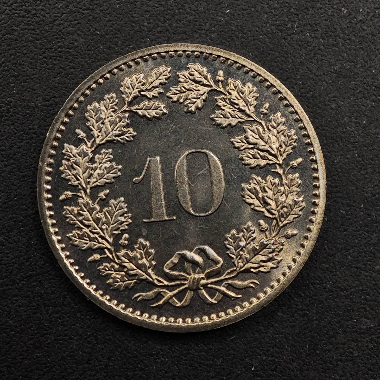 【淘币小摊】实时拍第八百九十二拍   散币场    每周一统一发货 瑞士1983年10分镍币