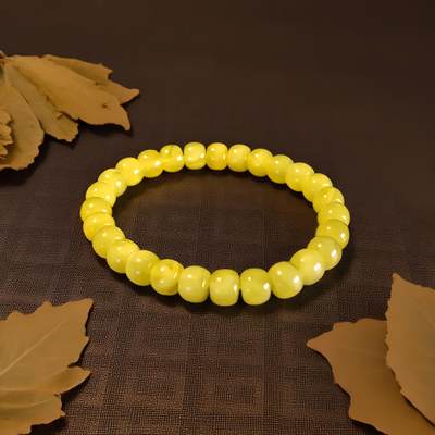 碧月说宝.君子怀瑾·当代和田玉清风专场(九) 8+蜜蜡老型手串