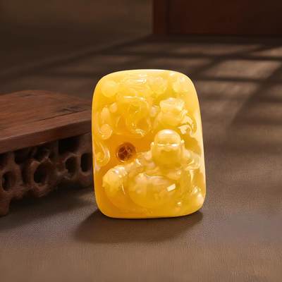 碧月说宝.君子怀瑾·当代和田玉清风专场(九) 俄料大师佛吊坠