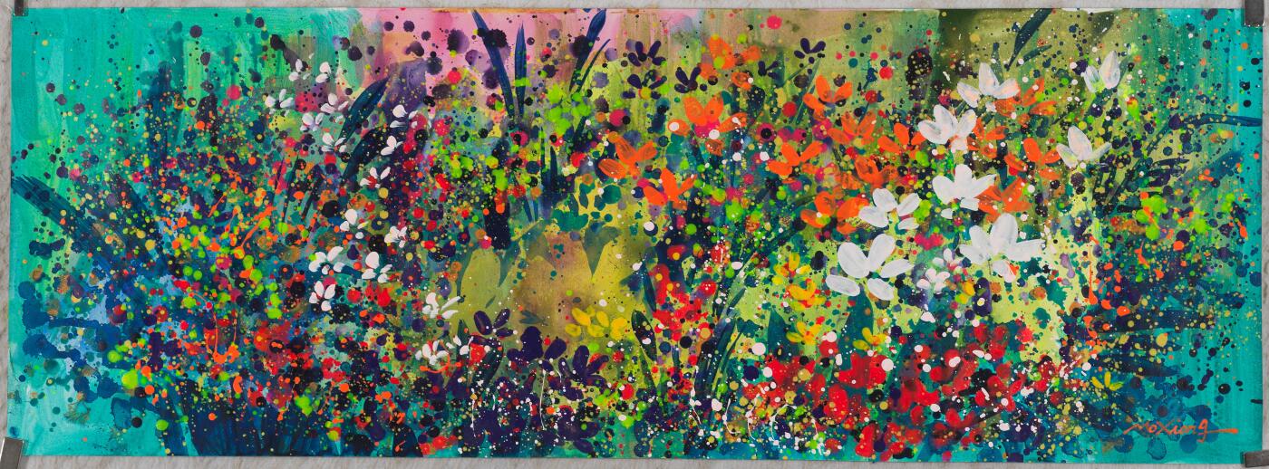 碧月说宝.当代书画专场一 莫雄 花海