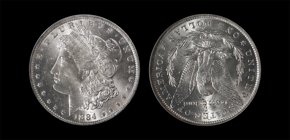 南京三省2026年春季拍卖会 世界币章&现代币 1884年美国摩根银元