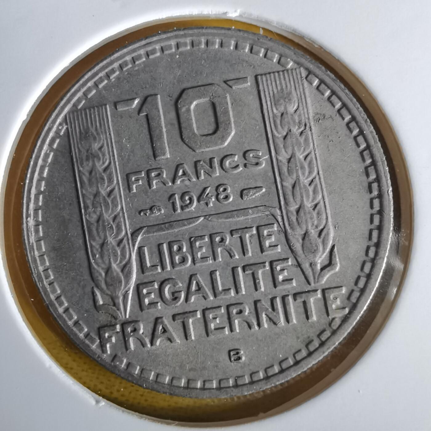 沼泽如烟--第1059场 法国1948年10法郎