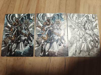 寸草不生 马年拍卖第三期 GOGOGO   张建东水浒 第二弹  原色 水墨 线稿 粗闪 一组 玉麒麟 卢俊义