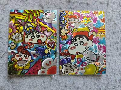 龙虎卡牌-八三场（满200元包邮，无佣金，每周六结拍，欢迎送拍） - 粗闪2张 奇点 蜡笔小新