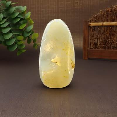 碧月说宝.君子怀瑾·当代和田玉清风专场(九) 蝶舞兰韵白玉籽料吊坠