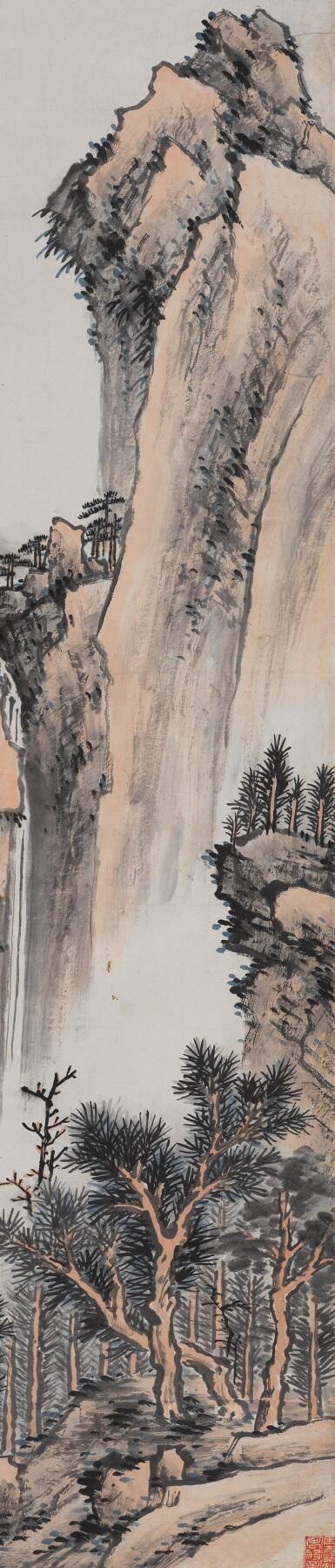 国有文物商店书画专场（六） 冯超然 观瀑图