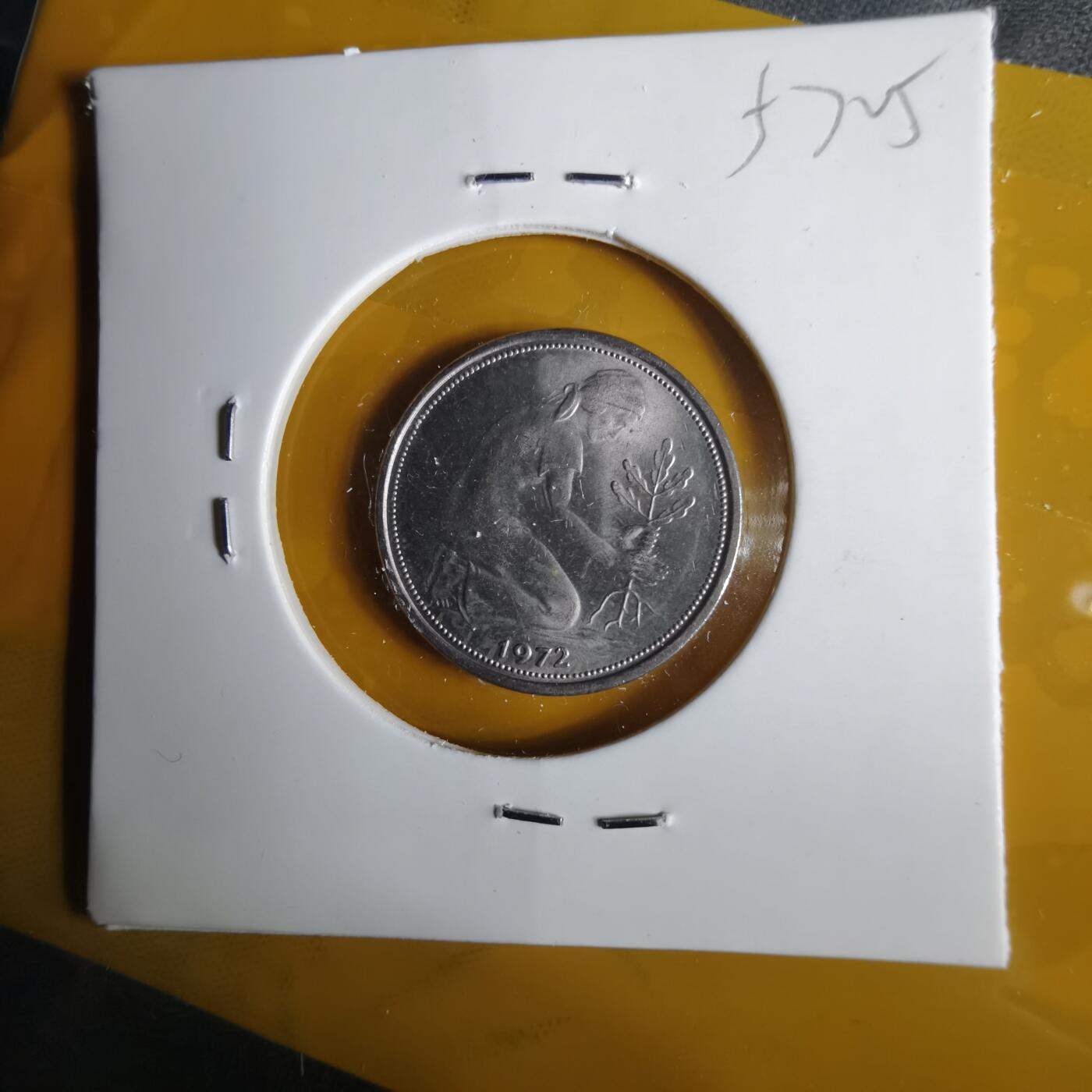 沼泽如烟--第1057场 德国1972年50芬尼