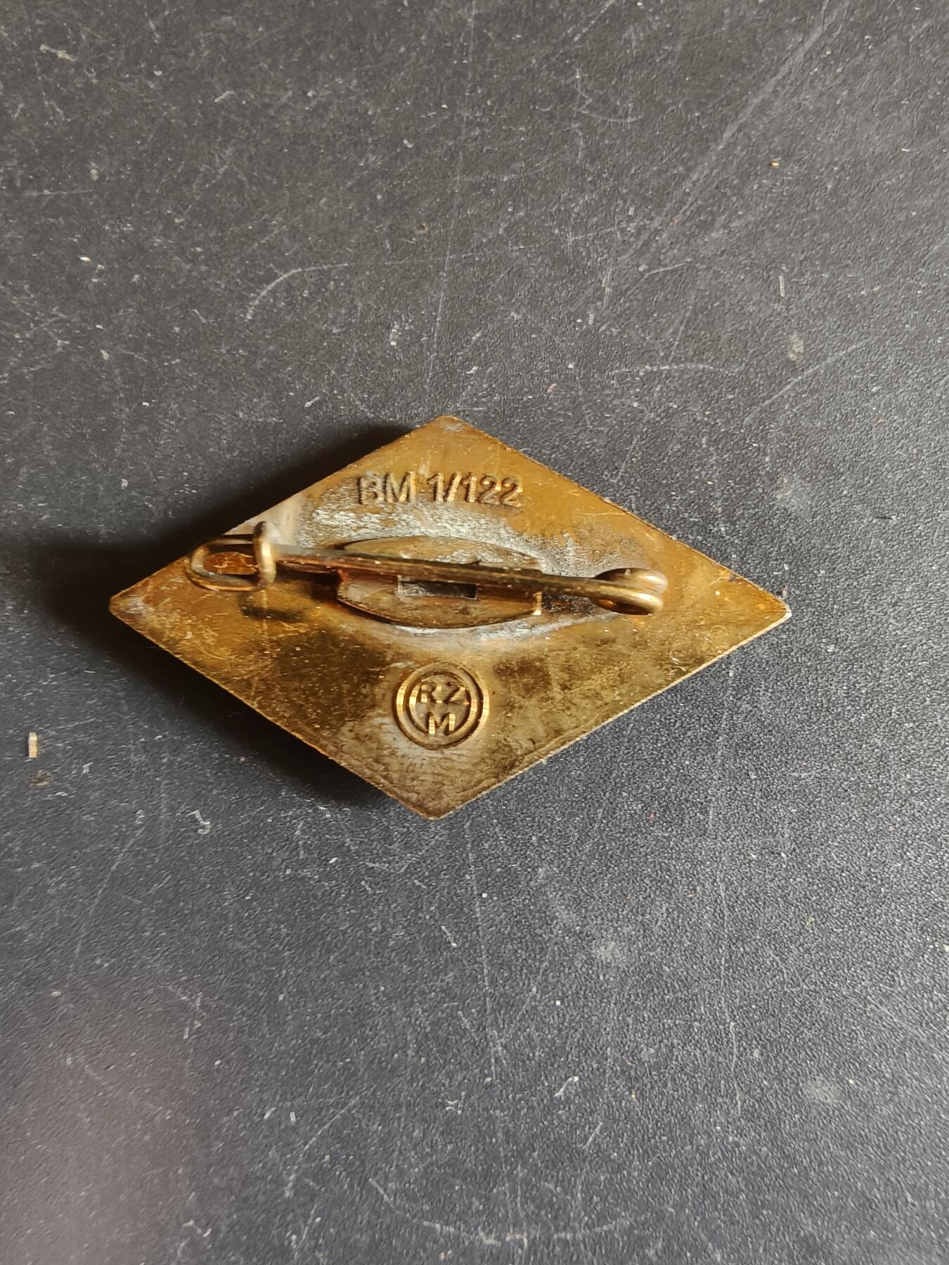 老王徽章第192期 德三小胡子青年团证章   棕榈叶勋饰