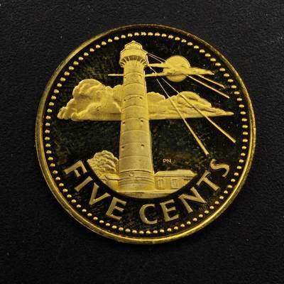 【淘币小摊】实时拍第八百九十二拍   散币场    每周一统一发货 - 巴巴多斯1973年5分精制铜币