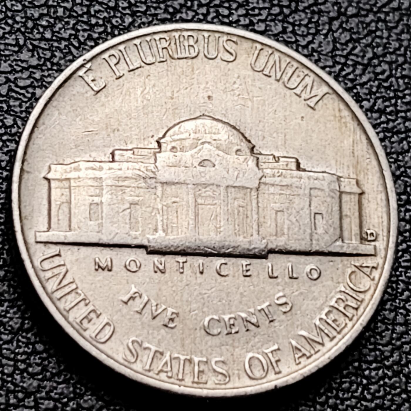 泉币菌-第227场-拍品多 请提前出价 美国1956年5美分纪念币 杰斐逊 及 故居蒙蒂塞洛庄园 21mm