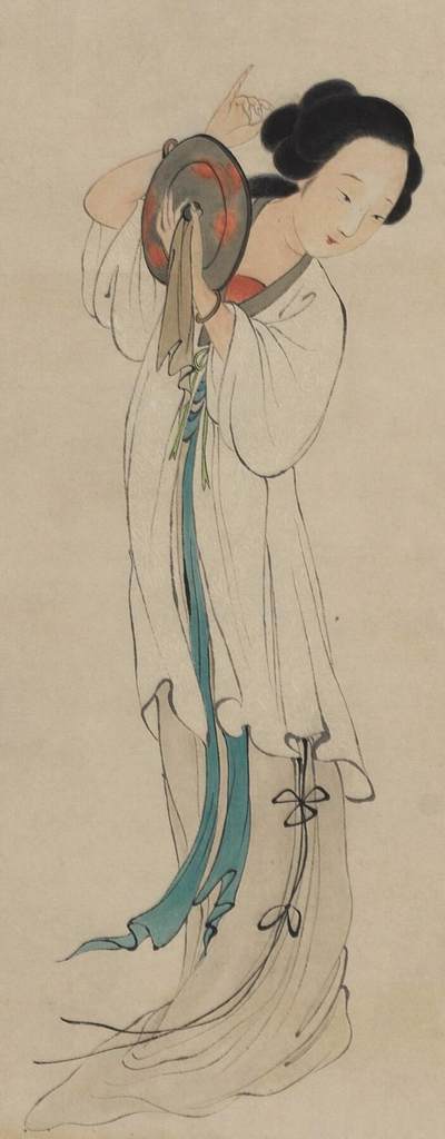 碧月说宝.近现代书画专场（九） 汪圻 梳妆图