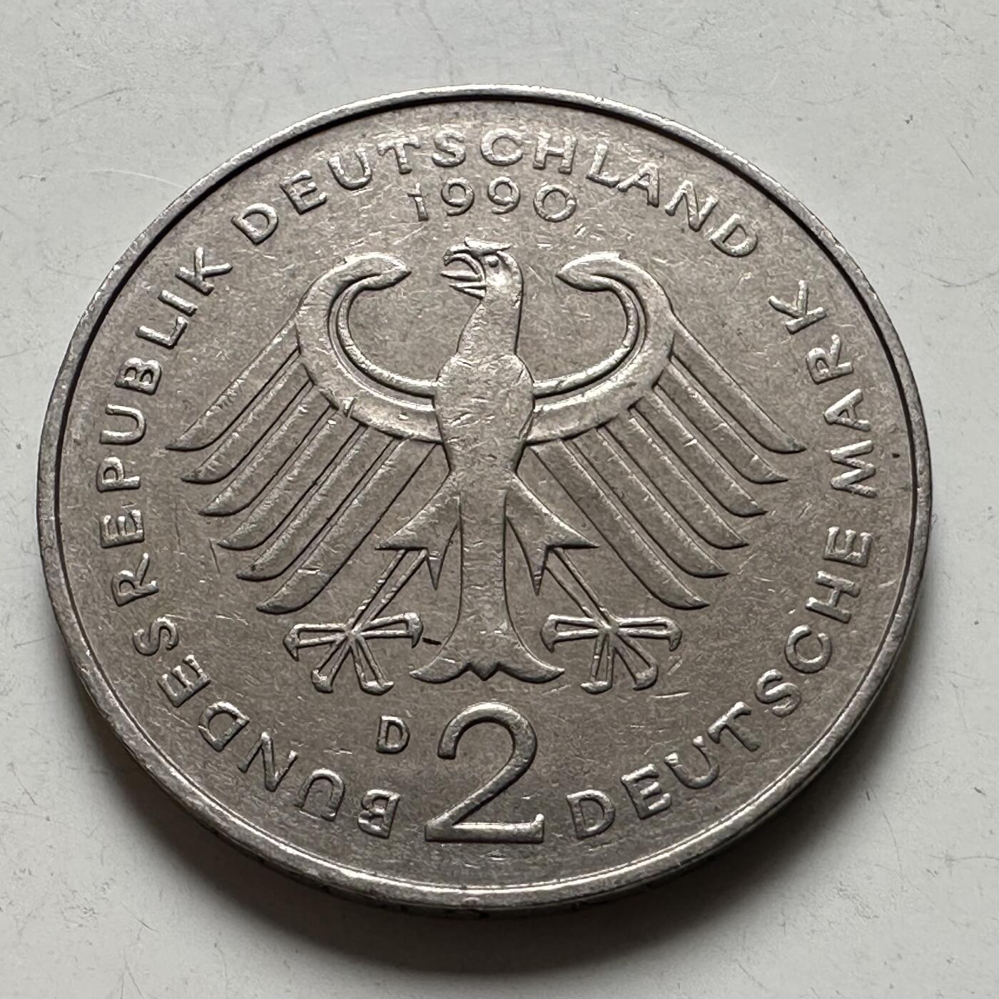 🌹外币初藏🌹🐯2026年第43场   每周二四六晚8️⃣点  世界硬币 德国1990年2马克