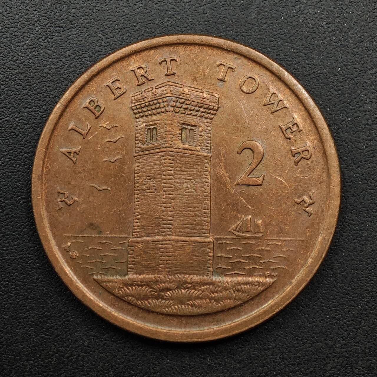 【淘币小摊】实时拍第八百九十二拍   散币场    每周一统一发货 马恩岛2006年阿尔伯特塔2便士铜币