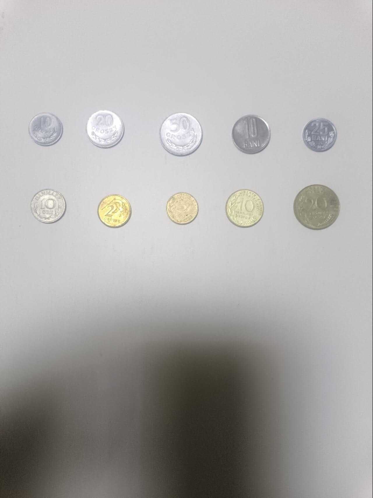 【20260418】非全新纸币和硬币第357场 欧洲国家10枚硬币