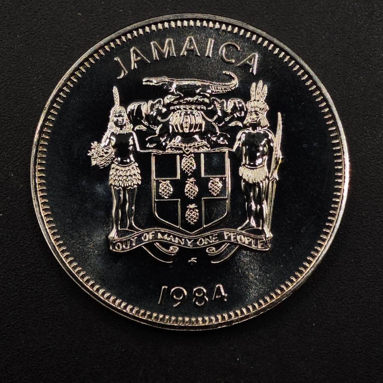 【淘币小摊】实时拍第八百九十二拍   散币场    每周一统一发货 牙买加1984年25分镍币