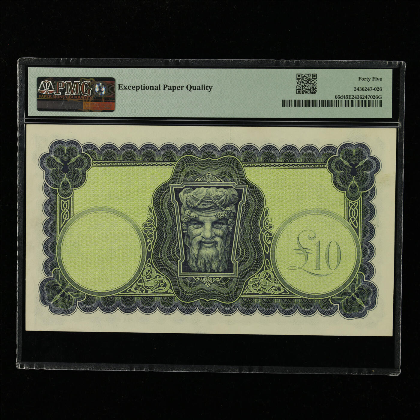 【亘邦集藏】第228期拍卖 1976年 爱尔兰10镑 PMG 45EPQ 47D360294