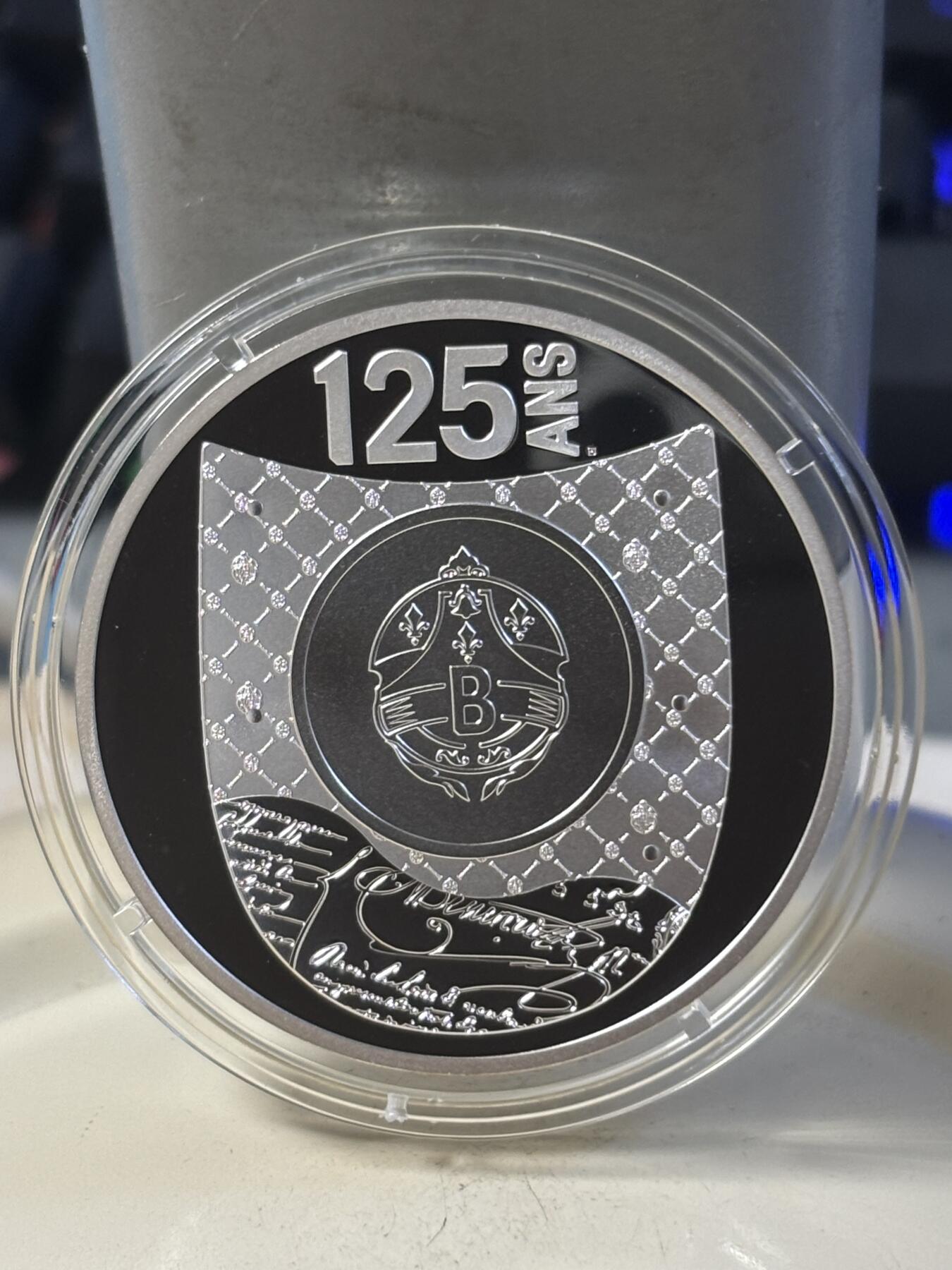 第197期拍卖 盒证齐全法国2020年法兰西瑰宝伯尔鲁帝125周年精制纪念银币900银22.2克直径37毫米发行量仅2000枚