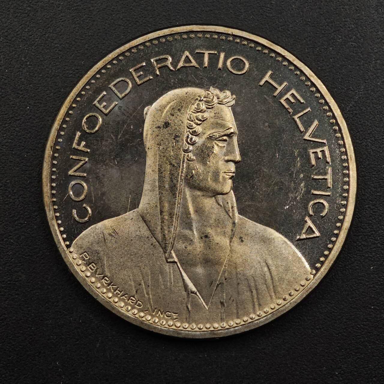 【淘币小摊】实时拍第八百九十二拍   散币场    每周一统一发货 瑞士1985年5法郎镍币