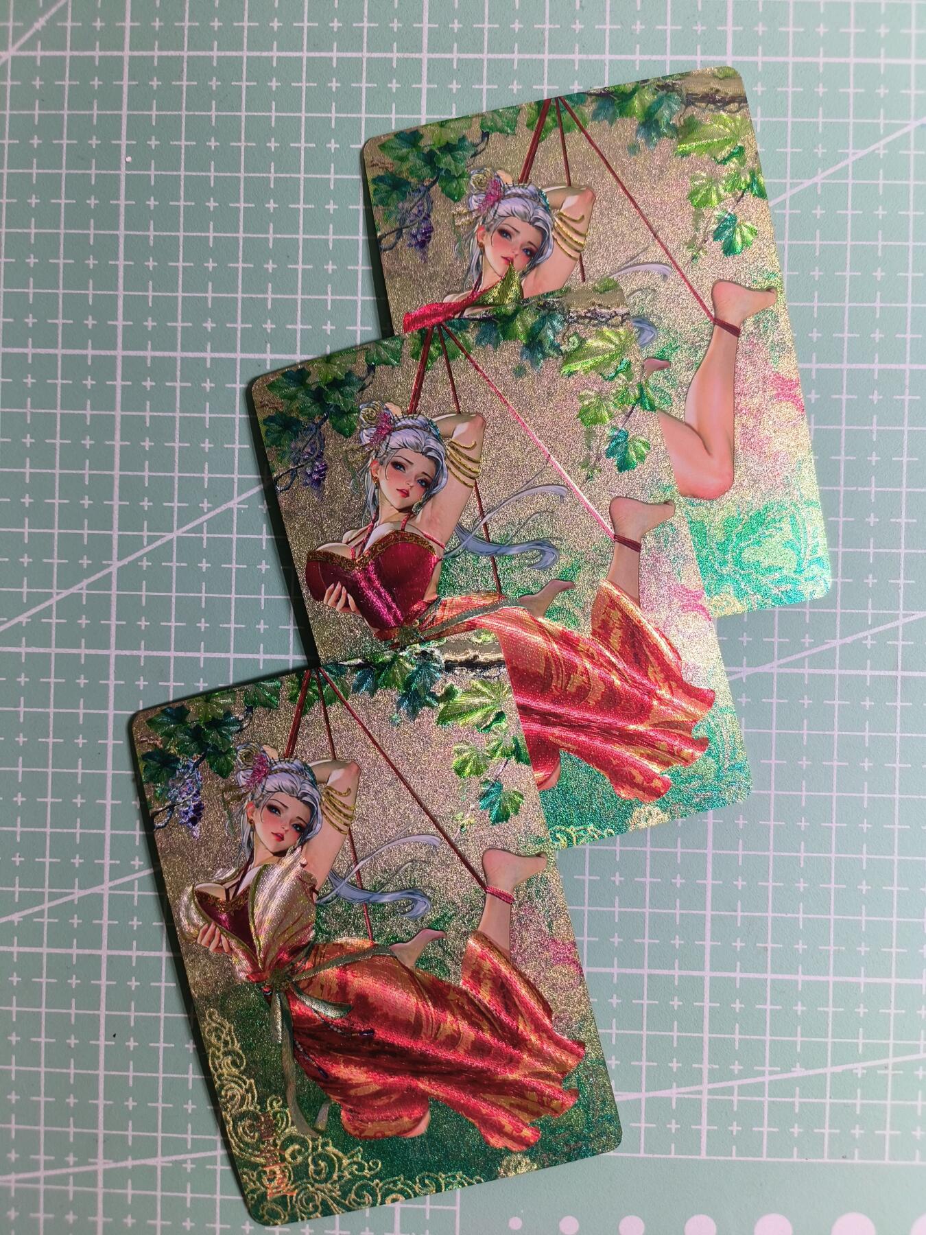 C先生卡牌 第27期 持续收拍品中…零手续费代拍 【浮雕折光】燎原文化×罐儿《金瓶梅》潘金莲 三渐变