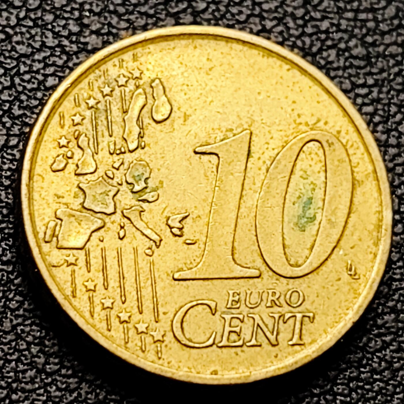 泉币菌-第227场-拍品多 请提前出价 欧元 意大利2006年10欧分铜币 女神维纳斯 19.75MM