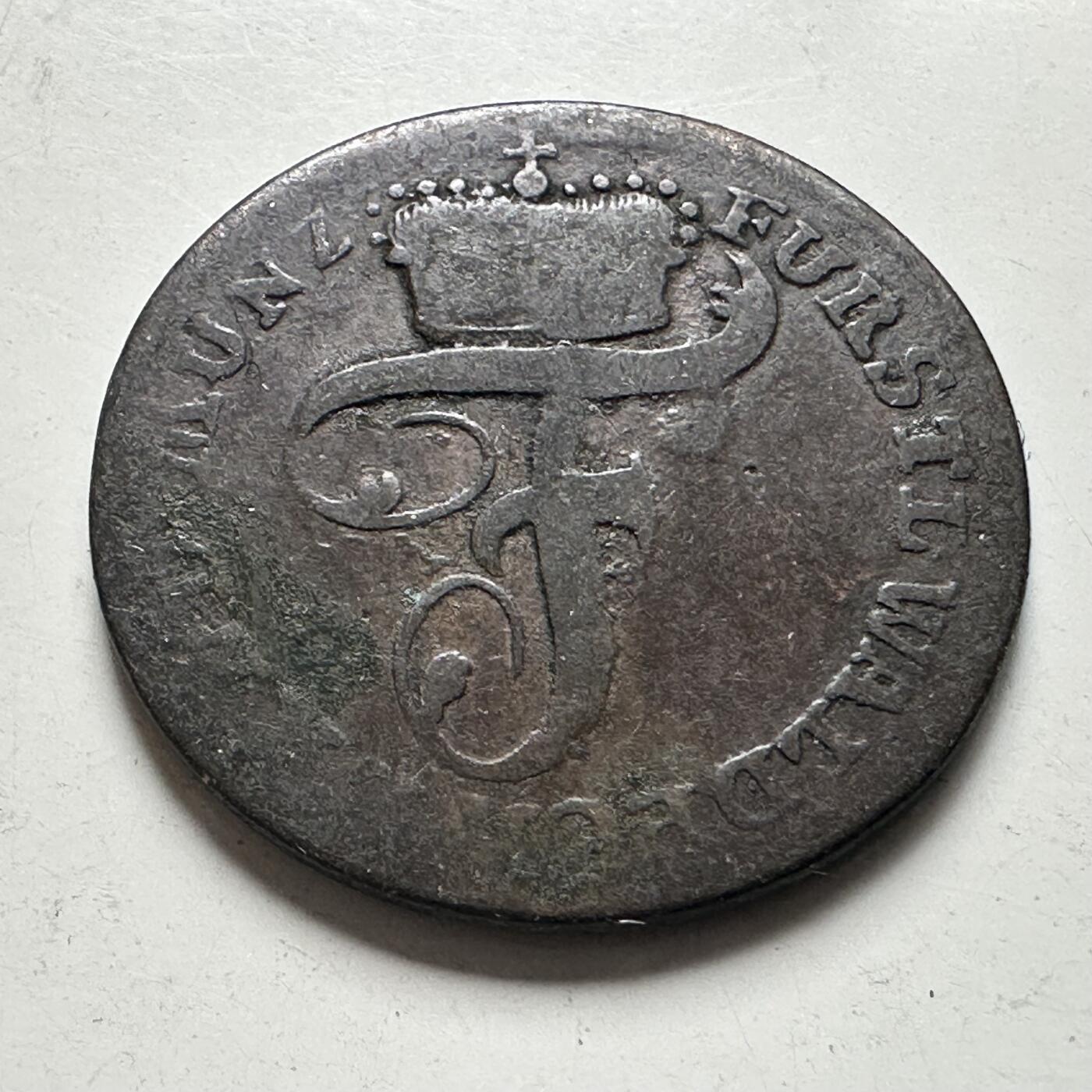 🌹外币初藏🌹🐯2026年第43场   每周二四六晚8️⃣点  世界硬币 德邦 符腾堡 1809年 腓特烈一世 3芬尼