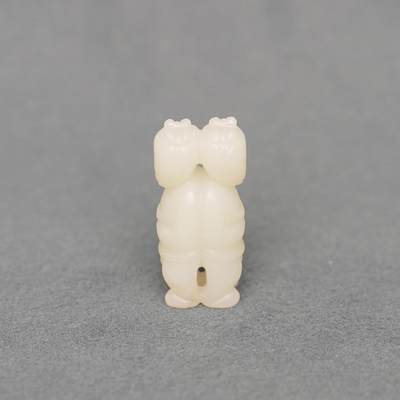  碧月说宝.韫玉流光-南京文物公司明清玉器专场（二） - 白玉双童子