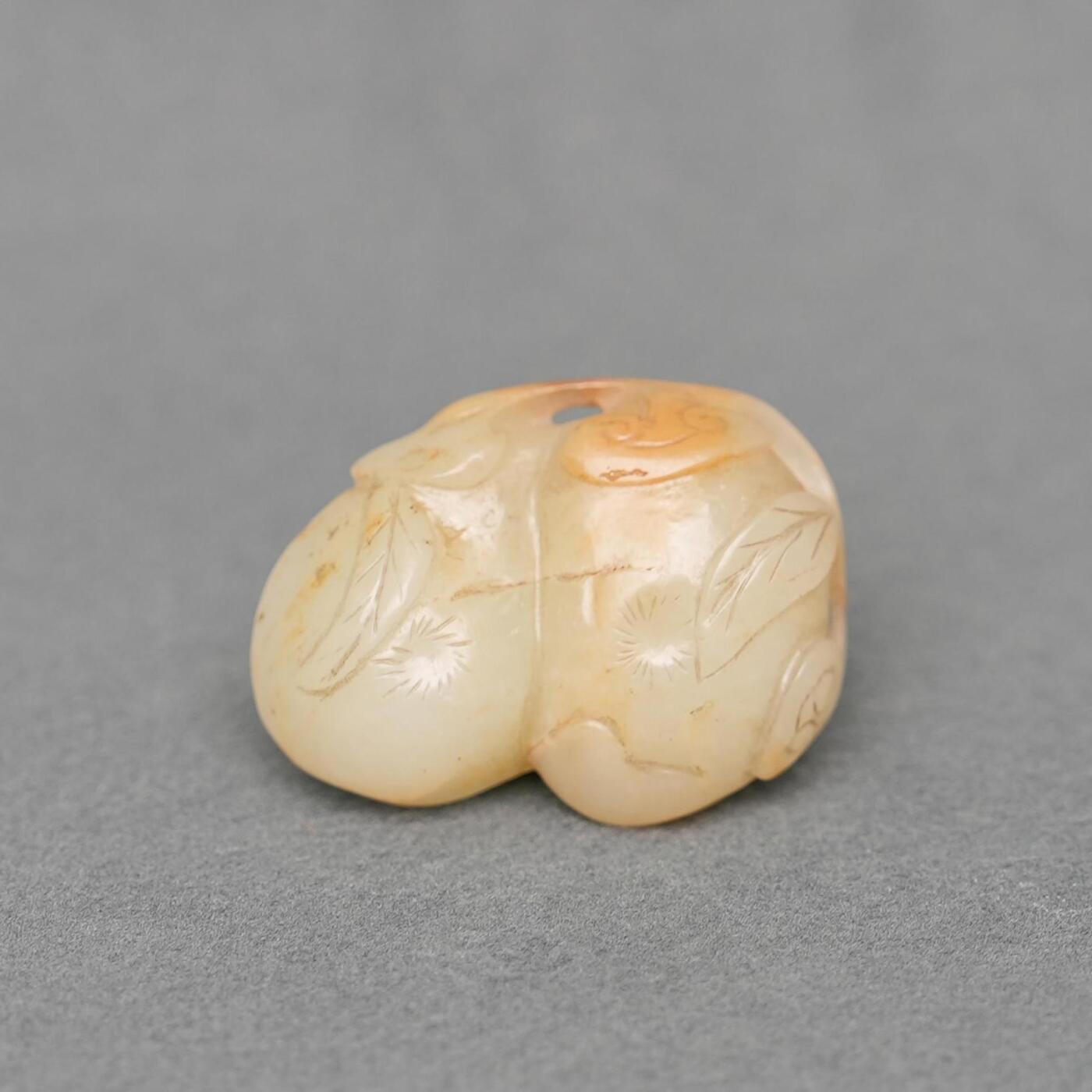 碧月说宝.韫玉流光-南京文物公司明清玉器专场（一） 沁色蘑菇灵芝坠