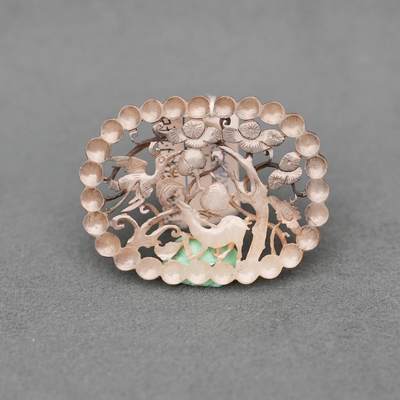  碧月说宝.韫玉流光-南京文物公司明清玉器专场（二） - 白玉鹿鹤连珠佩