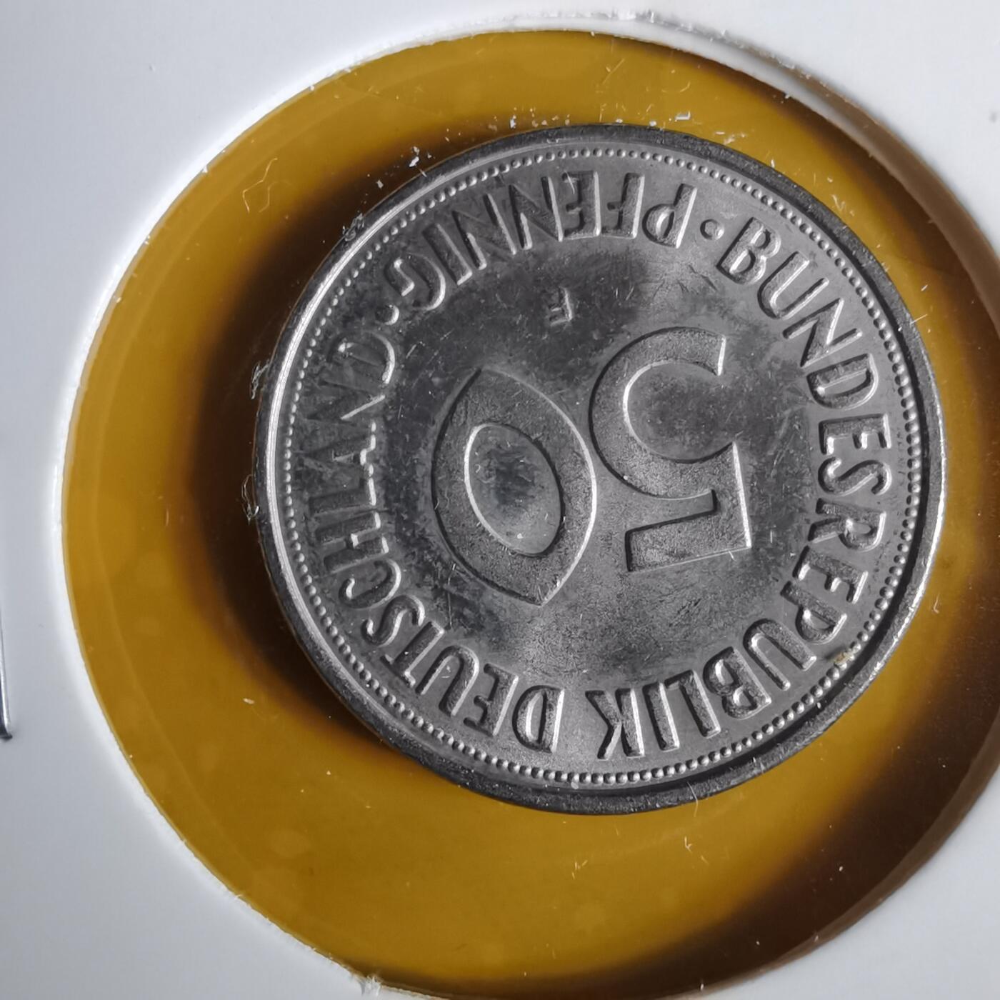 沼泽如烟--第1057场 德国1972年50芬尼